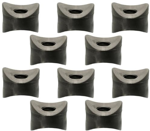 cyclingcolors 10x Espaciadores espaciador doble plastico tornillo M8 arandela espaciadora negro tubo redondo, 20mm
