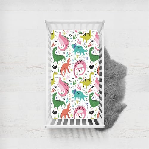 Odot Spannbettlaken für Kinderbett un Kleinkind Matratzen, Cartoon-Farbe Spannbetttuch Baby Bassinet Laken Matratzenschoner aus Mikrofase Atmungsaktive mit Gummiband (45x90cm,Farbe H)
