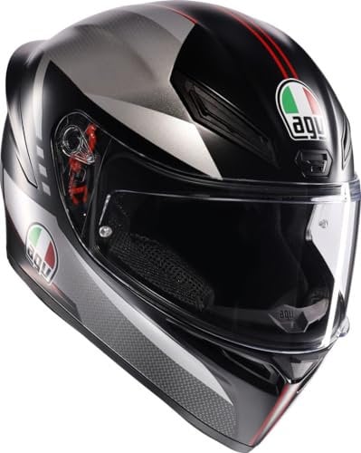 AGV K1 S Motorradhelm Lap matt schwarz rot