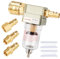 Séparateur d'eau et d'huile 1/4, compresseur, séparateur d'eau à air comprimé, filtre à air, avec 4 raccords rapides et 2 une bande en téflon, pour la fixation sur des compresseurs ou comme circuit