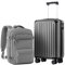 COOLIFE Handgepäck Koffer 55X35X20cm und Kabinen Rucksack 20L(40X25X20cm) Set für Ryanair Flugzeug Handgepäck Kabinengepäck Hartschlagenkoffer Reiserucksack Klein mit TSA-Schloss