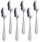 Buyer Star Elegantes Kaffeelöffel-Set aus Edelstahl (6 Stück), perfekt für Espresso, Desserts und mehr, Premium-Qualität, spülmaschinenfest (Silber)