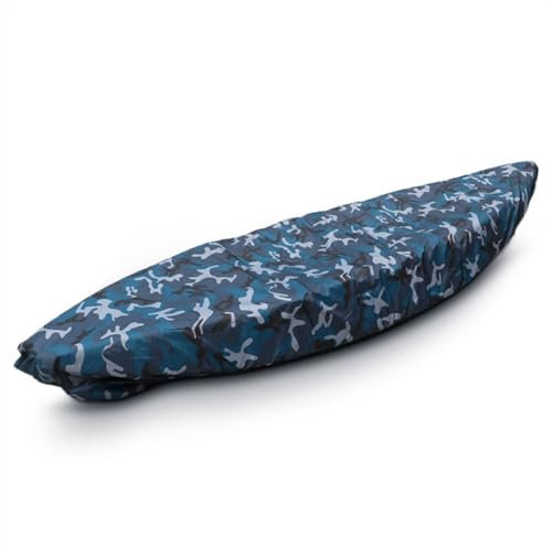 YGLONG Kajak Abdeckung Kajak-Bootsabdeckung, Kajak-Kanu-Boot, wasserdicht, UV-Staubschutz, Camouflage-Kajak-Aufbewahrungsabdeckung.(4.6 to 5M)