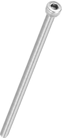 Kozelo 5pcs Socket Head Cap Screws - [M4-0.7 x 100mm] 304 Stainless Steel Allen Socket Drive for Electrical Motor 3D Printing Fan Engine Replacement Use, Silver