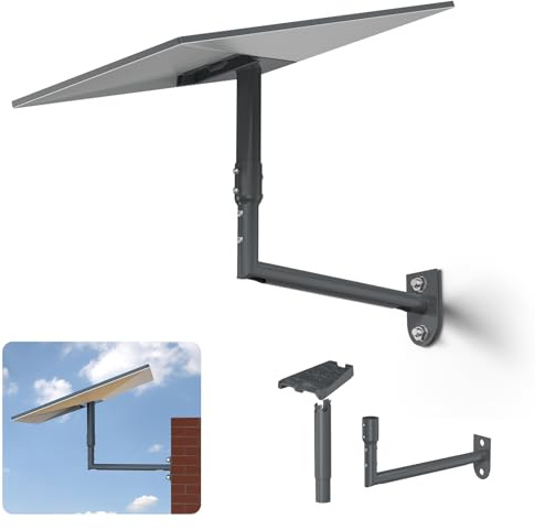 QUIDDITY Starlink Gen 3 Mounting Kit – 360° Adjustable Wall & Roof Bracket with Pipe Adapter, Starlink Wall Mount Compatible with Starlink Standard 4/4X/Gen 3/Gen 2 Dishes