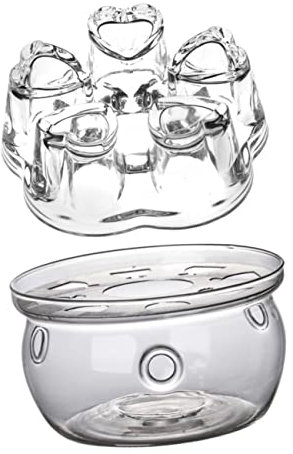 TOPBATHY 2 Piezas Calentador De Tetera Olla De Calentamiento De Tetera Calentador De Té Universal Calentador De Cafe Jarra De Agua Aislada Calentador De Estufa De Té Hervidor De Té Vidrio