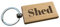 Ashton and Finch Shed Keyring – Engraved Wooden Shed Keychain for Effortless Key Identification – Perfect for Homeowners and Gardeners