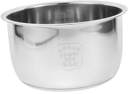 ABOOFAN Revestimiento para Olla Arrocera, Olla Arrocera De Acero Inoxidable De 3l, Olla Interior De Repuesto para Olla Arrocera, Olla Eléctrica, Interna, Olla Interior