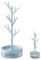 Aufbewahrungsbox Baum Turm Hängend, Schmuckständer Blauer, Ständer für Halsketten, Zweig Schmuckständer Mit drehbarer Basis und Aufbewahrungsbox, Ornamente für Sockel, Kommoden, Badezimmerschränke