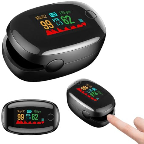 Oxímetro LED no invasivo LoveHomily, monitor de oxígeno para el hogar y exteriores 2025, monitor de pulso digital con detector de saturación de oxígeno