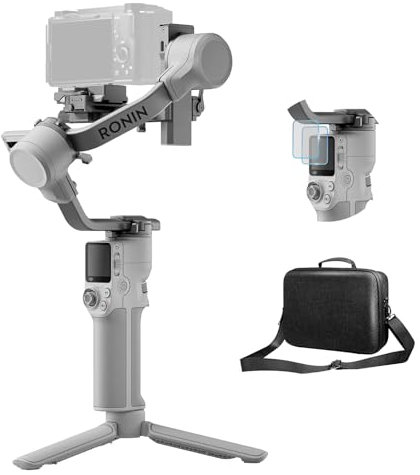 DJI RS 4 Mini Bundle, Stabilizzatore per Fotocamera Canon/Sony/Panasonic/Nikon/Fujifilm, Blocchi Automatici Degli Assi, Riprese Verticali Native, Stabilizzatore per Fotocamera, 2 kg di Carico