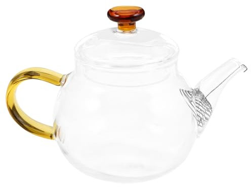 ABOOFAN Tetera De Vidrio Borosilicato Con Filtro Extraíble Para Infusión De Té Diseño Reforzado Para Uso Cocina y Oficina Para Té De Flores y Ceremonias De Kung Fu
