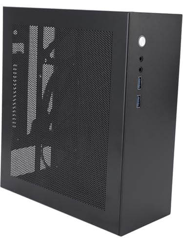 ZASCHMOY Vielseitige PC -Hülle für ITX -Motherboard mit USB 3.0 Anschlüssen und Mesh Design für eine Optimale Wärmeableitung Cold Rolled Steel Tower Gaming Computerhülle mit PCI Slots