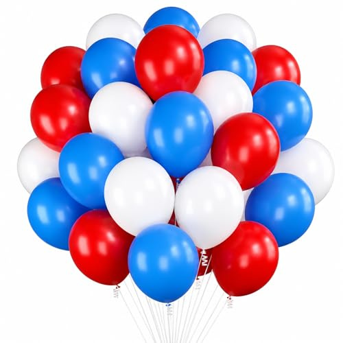 Fesnova Spider Luftballons Lau Weiss und Rot,12 zoll 30 Stück,für spider geburtstag,Geburtstagsfeier, Hochzeitstag, Feierdekorationen