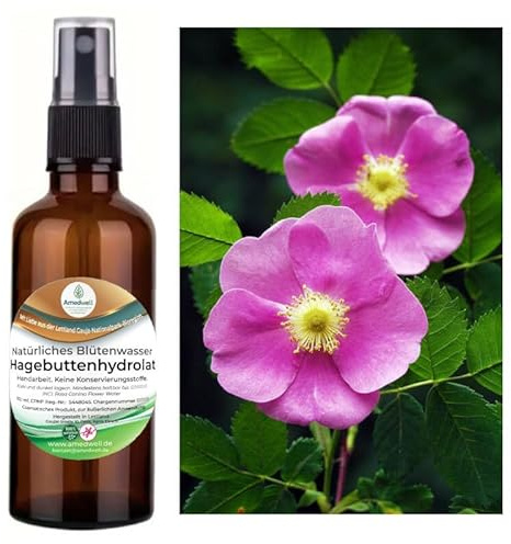 Natürliches Rosenblütenwasser – Hydrolat. 100 ML.