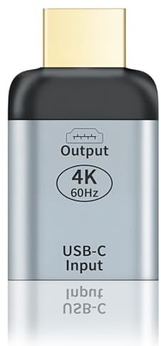 VoltCozy Adaptateur USB C Femelle vers HDMI mâle 4K 60Hz, convertisseur USB c vers hdmi pour Moniteur, TV, projecteur, téléphone, Tablette, PC Portable, Plug and Play Compatible Mac Book