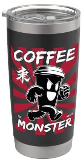 Coffee Monster - Funny Coffee Mug Japan Kajju Style Stainless Steel Insulated Tumbler