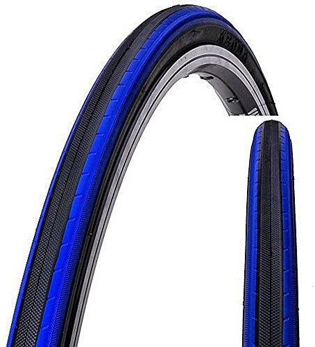 Kenda K191 KONCEPT 700x23C 60TPI Road Race Fahrradreifen, Fixie Fixed Gear Track Bike (Schwarz & Blau)