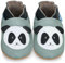 Juicy Bumbles - Weicher Leder Lauflernschuhe Krabbelschuhe Babyhausschuhe mit Wildledersohlen. Junge Mädchen Kleinkind- Gr. 12-18 Monate (Größe 22/23)- Panda