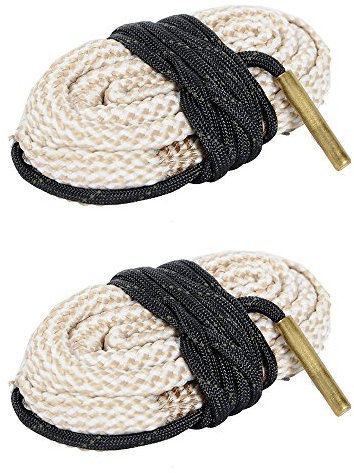 Kayla_Lan 2 piezas limpiador de barriles de calibre 32 y 8 mm, cuerda de limpieza para rifle/pistola/escopeta de latón