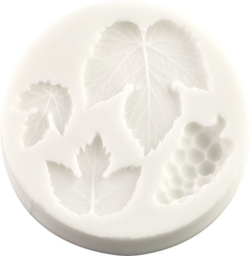 Moules en silicone en forme de raisins et feuilles de vigne