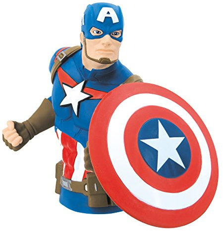 Marvel Coin Bank Avengers - Captain America Bust Bank New 68752