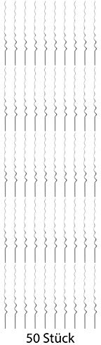 Novatool 50 Tomatenstäbe 150 cm x 5 mm Ø Tomatenspiralstäbe verzinkt Rankstäbe Tomatenstangen 150cm Tomaten Rankhilfe Pflanzstäbe Tomatenstab Pflanzständer Pflanzstecker Tomatenspiralstab 150