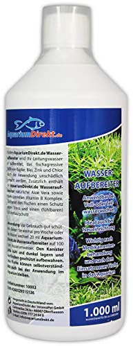 AquariumDirekt Wasseraufbereiter für das Aquarium (Perfekt bei Voll- oder Teilwasserwechsel und bei Neueinrichtung - Wasseraufbereitung - Leitungswasser), Größe:1 L