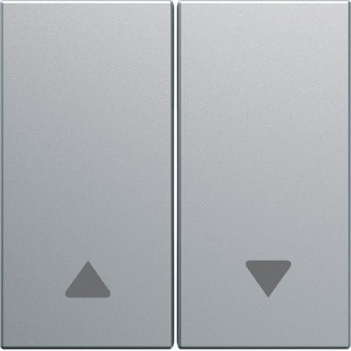 enjoliveur - interrupteur - volet roulant - titane - hager gallery wxd300t