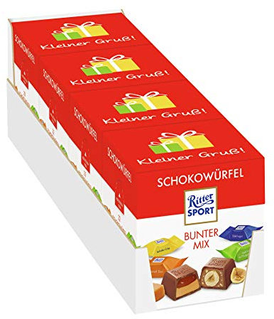 Ritter Sport Ritter Sport Schokowürfel Bunter Mix, 4er Pack (4 x )