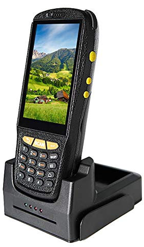 Android 7.1 OS Scanner De Code À Barres De Poche PDA Terminal De PDA 1D, Avec 4G LTE WIFI Bluetooth NFC13.56MHz, Caméra 8MP, Écran Tactile 4 Pouces (Size : Charging Base Kit)