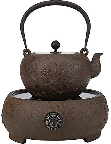 Pure Handmade Iron potless Sand Iron Pot Japanese cast Iron Kettle-Tao Hidden Suit