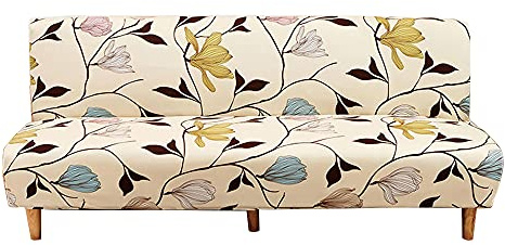 CHNSHOME Sofabezug ohne armlehnen Stretch Armlose sofaüberwurf Sofahusse Ohne Armlehne 3 sitzer Sofa Abdeckung Schlafsofa bezug