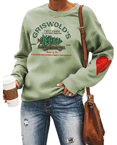 Noffish Griswold's Tree Farm Sweatshirt Weihnachten Familie Shirt, Grün , XX-Large