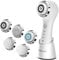 COSBEAUTY Spazzola Pulizia Viso Ultrasuoni, Skincare Professionale, Impermeabile, Ricaricabile Wireless, Elegante, Morbido, 3 Testine per Tutte le Pelli
