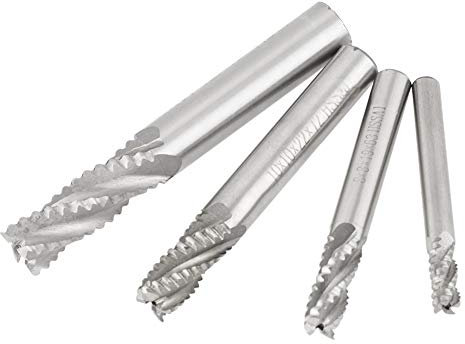 Fraise-4 pièces 4 cannelures HSS ébauche fraise en bout CNC fraise fraise M6/M8/M10/M12