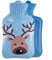 1.8L Hot Water Bottle with Cover - Cute Hot Water Bag for Pain Relief, Neck and Shoulders, Feet Warmer, Menstrual Cramps, Hot and Cold Therapy - Cartoon owl Pattern