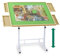 Puzzle Table with Drawers 1500 Piece, Jigsaw Puzzle Tabe with Legs Adjustable Angle & Height, Tilting Puzzle Tables for Adults with Cover Plastic, for Mothers' Day, Birthday