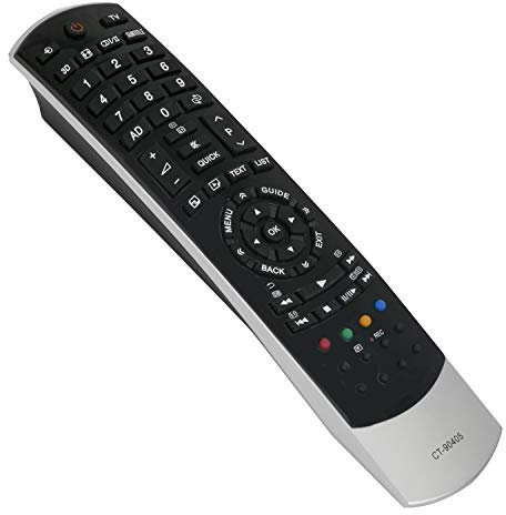 VINABTY CT-90405 Ersetzen Sie die Fernbedienung Passend für Toshiba LCD TV 75028483 55WL968 42WL968 40TL938G 32TL963G 32TL933 40TL939 40TL963G 40TL966 40TL968 40TL968G 42XL975 42XL975G 46TL933