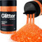 Hemway Premium Glitter Shaker - Fluorescent Peach | Fine Metallic Flake Sequins for Resin & Epoxy Crafts | Craft Supplies for Tumblers, Festival, Hair, Face, Body, Eye & Nail Art | 130 g