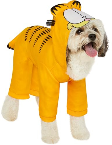 Rubie's Garfield Plush Pet Costume with Hood, As Shown, Small