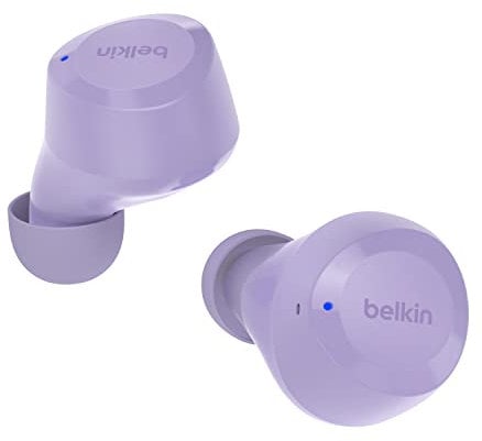 Belkin SoundForm Bolt True Wireless Earbuds, Wireless earphones with up to 28H of battery life and Mono Mode, IPX4 sweat and water resistance, Bluetooth headphones with mic for iPhone, Galaxy and more