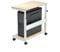 EUREKA ERGONOMIC Höhenverstellbarer Computer Tower Ständer, PC Ständer für PC-Tower, Mobiler PC-Gehäuseständer, Universal verstellbare CPU Ständer mit Rollen, Mit Maus Pad, Ahornfarbe