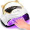 UV LED Nail Lamp 160W Professional Nail Dryer Lamp with 3 Timers and LCD Display UV Gel Curing & Gel Polish Light with 36 LED for Salon and Home Use