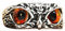 HERSIL Eye Multicolor Ring Ring Owl Retro Unisex Opening Adjustable Rings Jewelry Set for Teen Girls (Brown, One Size)