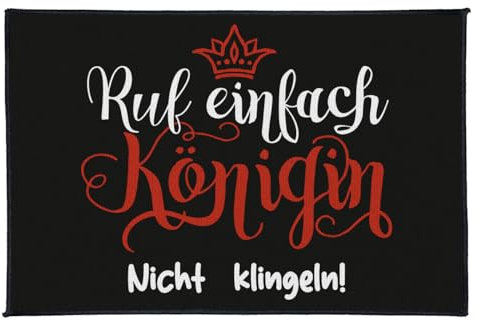 Spaß Kostet Fußmatte für Frauen Mädchen Ruf einfach Königin Nicht KLINGELN