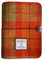 Harris Tweed A5 Notebook Binder,Wool Fabric Refillable A5 Binder,6 Ring Planner with A5 Refill Papers,Pen Loop A5 Size Notebook Journals for Writing (Orange)