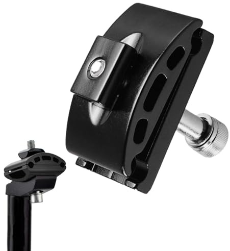 Bicicletta Singolo Chiodo Seduto Asta Morsetto, Lega di Alluminio Tubo Sella Testa, Asta Morsetto Testa Ciclismo, Tubo Sella Giunto, Bicicletta Singolo Chiodo Seduto, Nero