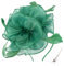 DRESHOW Damen Fascinators Hut Cocktail Party Tee Kopfbedeckung Blume Mesh Organza Bänder Federn auf Einem Stirnband