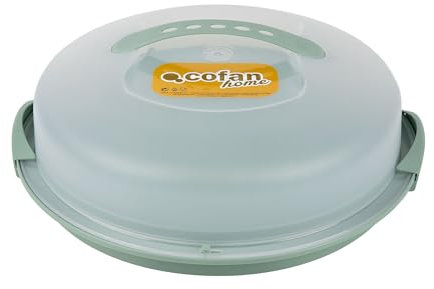 Cofan Pack de 6 Tarteras Redondas en color Verde | Incluye Asa y Tapa | Medidas: 34,5 x 11 cm (1, Circular)